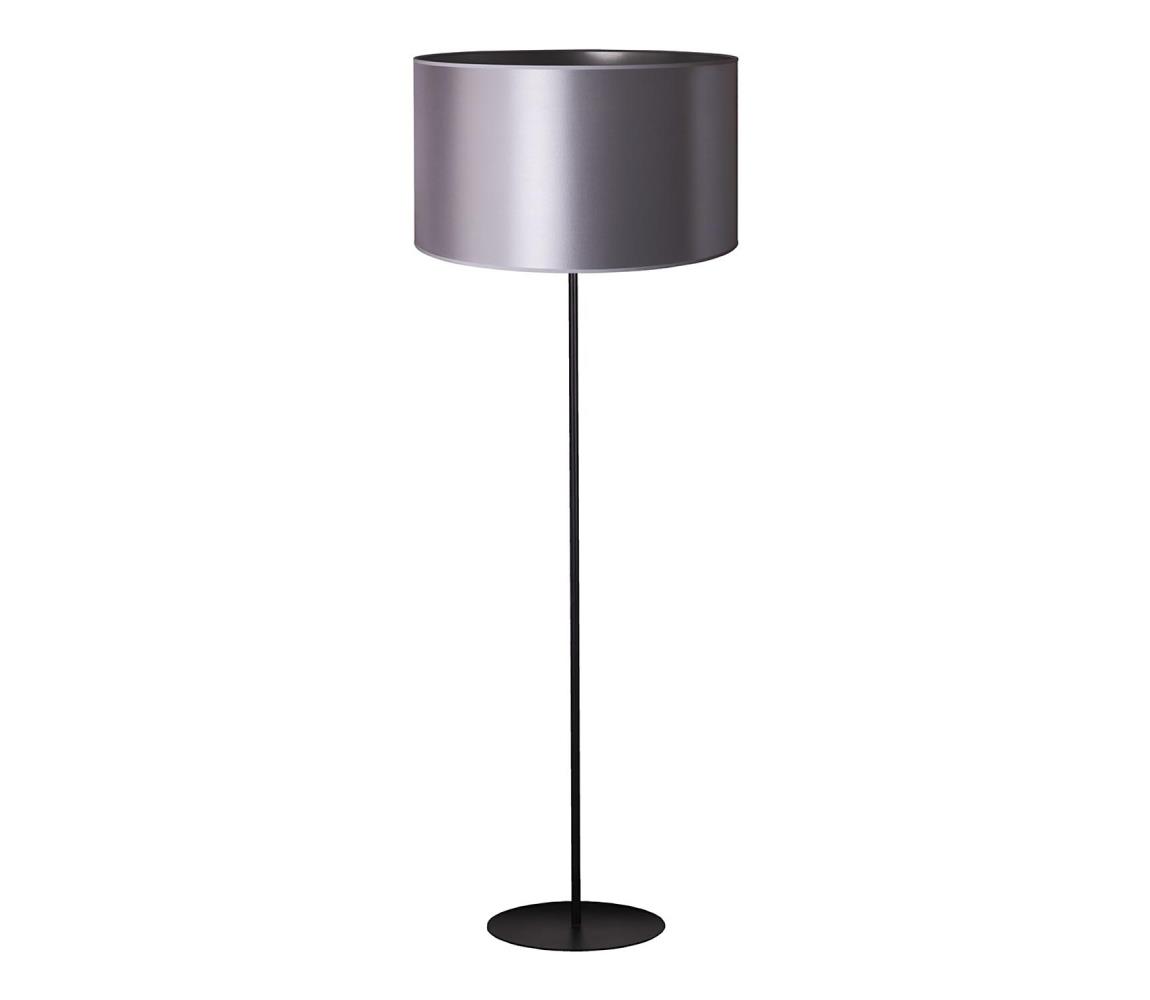 Donoci Stojacia lampa CANNES 1xE27/15W/230V pr. 45 cm strieborná/čierna