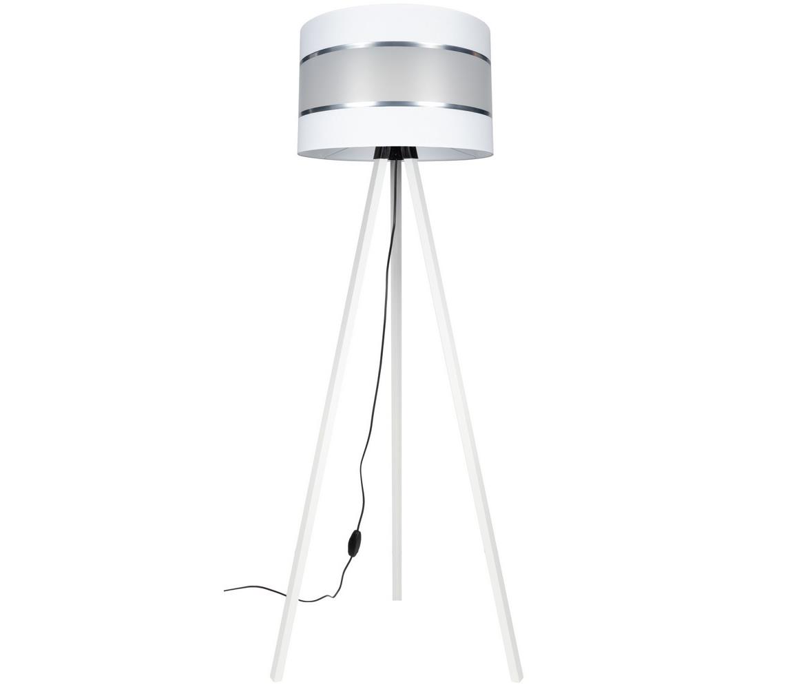 Donoci Stojacia lampa CORAL 1xE27/60W/230V biela/chróm