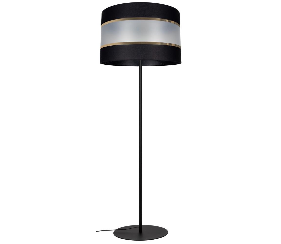 Donoci Stojacia lampa CORAL 1xE27/60W/230V čierna