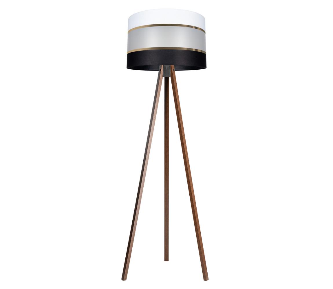 Donoci Stojacia lampa CORAL 1xE27/60W/230V hnedá/čierna/biela/zlatá AS0462+BE0792