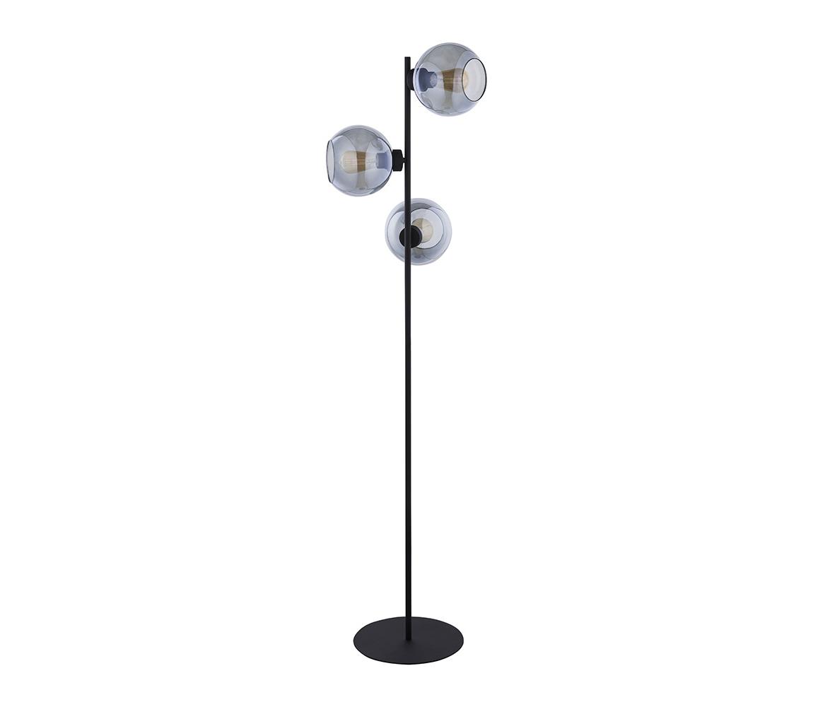 Donoci Stojacia lampa CUBUS 3xE27/60W/230V čierna