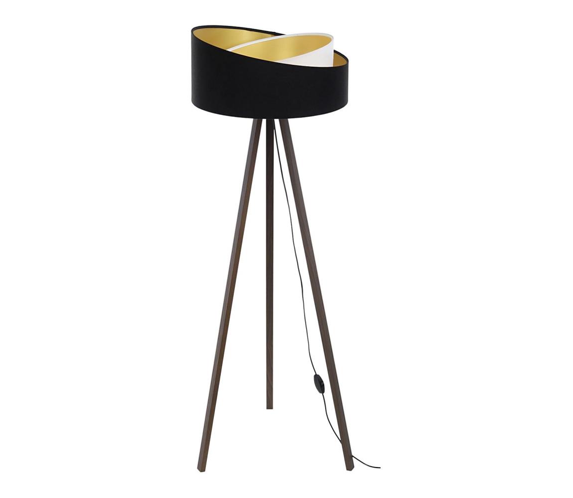 Donoci Stojacia lampa GALAXY 1xE27/60W/230V čierna/hnedá AS0464+BS0393