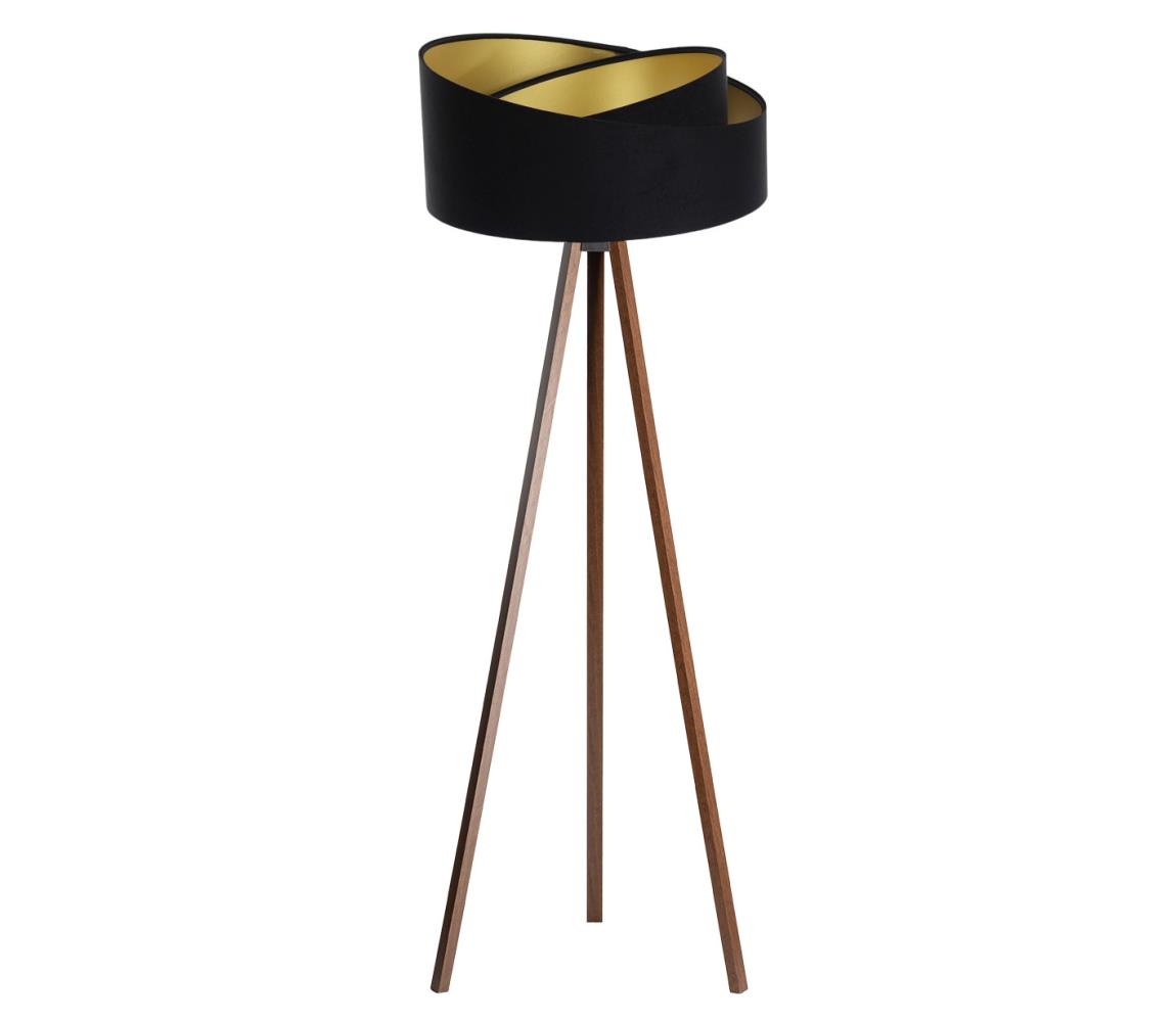 Donoci Stojacia lampa GALAXY 1xE27/60W/230V čierna/wenge AS0462+BS0389
