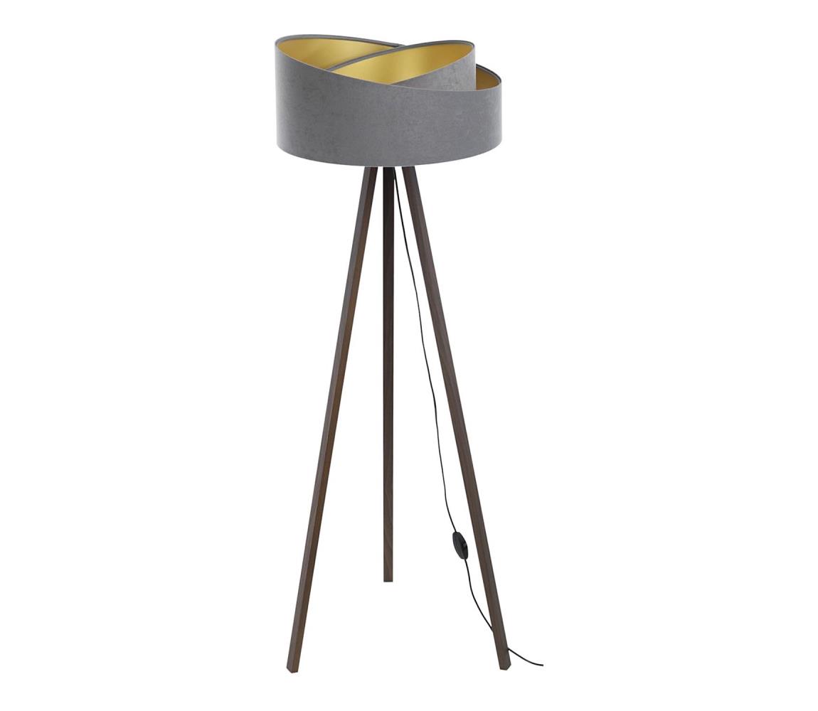 Donoci Stojacia lampa GALAXY 1xE27/60W/230V šedá/hnedá AS0464+BS0386