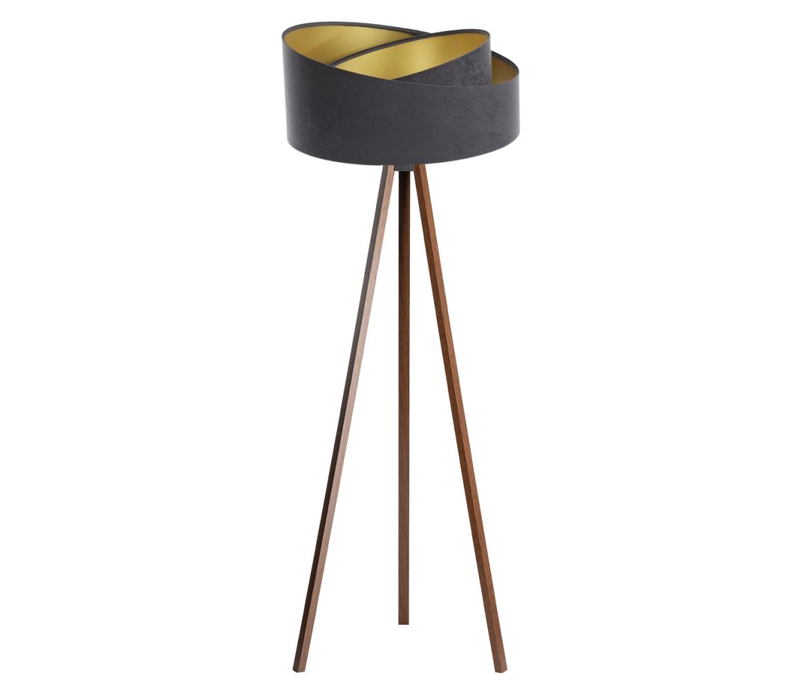 Donoci Stojacia lampa GALAXY 1xE27/60W/230V šedá/wenge AS0462+BS0390