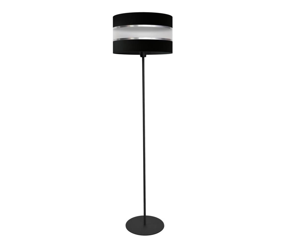 Donoci Stojacia lampa HELEN 1xE27/15W/230V čierna