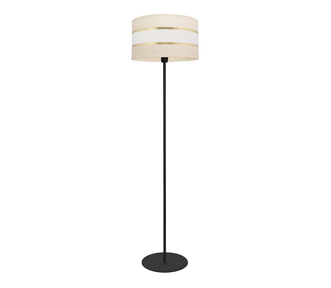 Donoci Stojacia lampa HELEN 1xE27/15W/230V krémová/čierna/zlatá