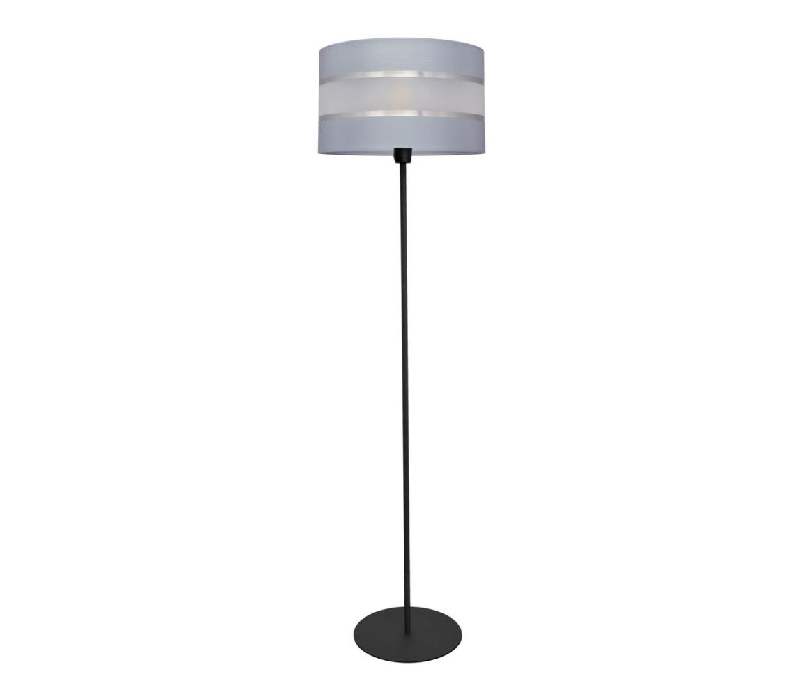 Donoci Stojacia lampa HELEN 1xE27/15W/230V šedá/čierna