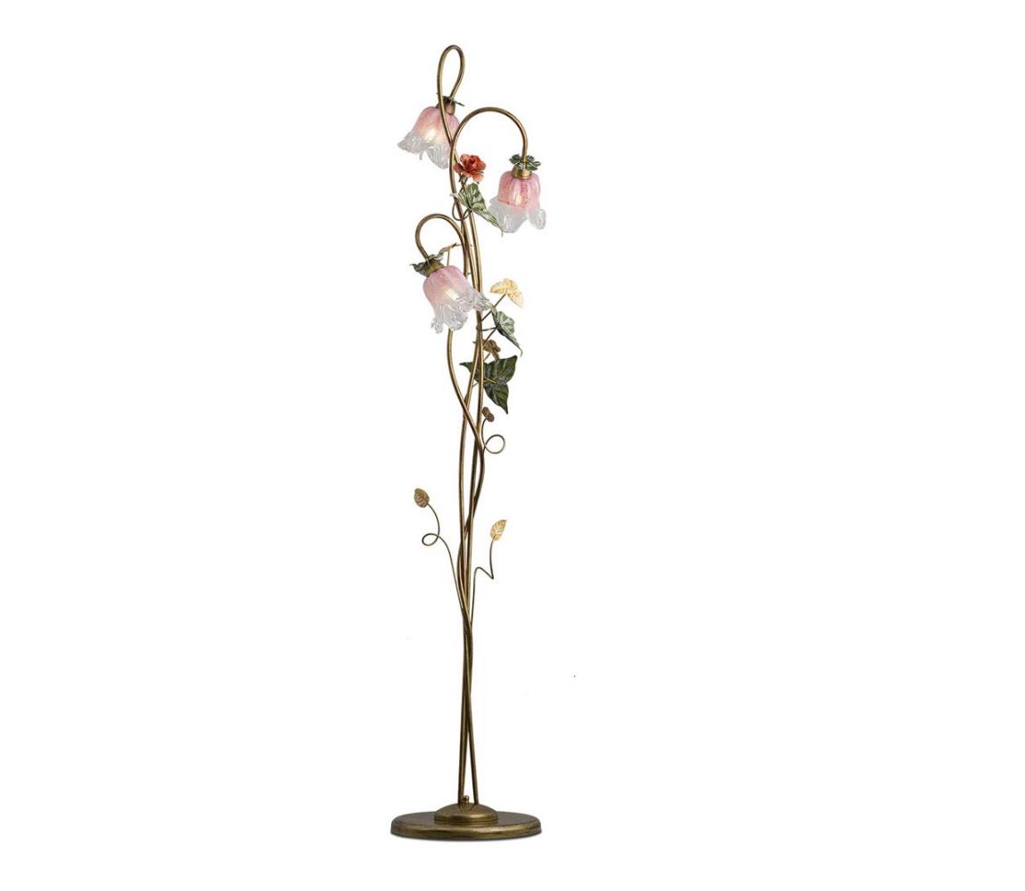 Donoci Stojacia lampa KATERINA 3xE14/40W/230V muránske sklo