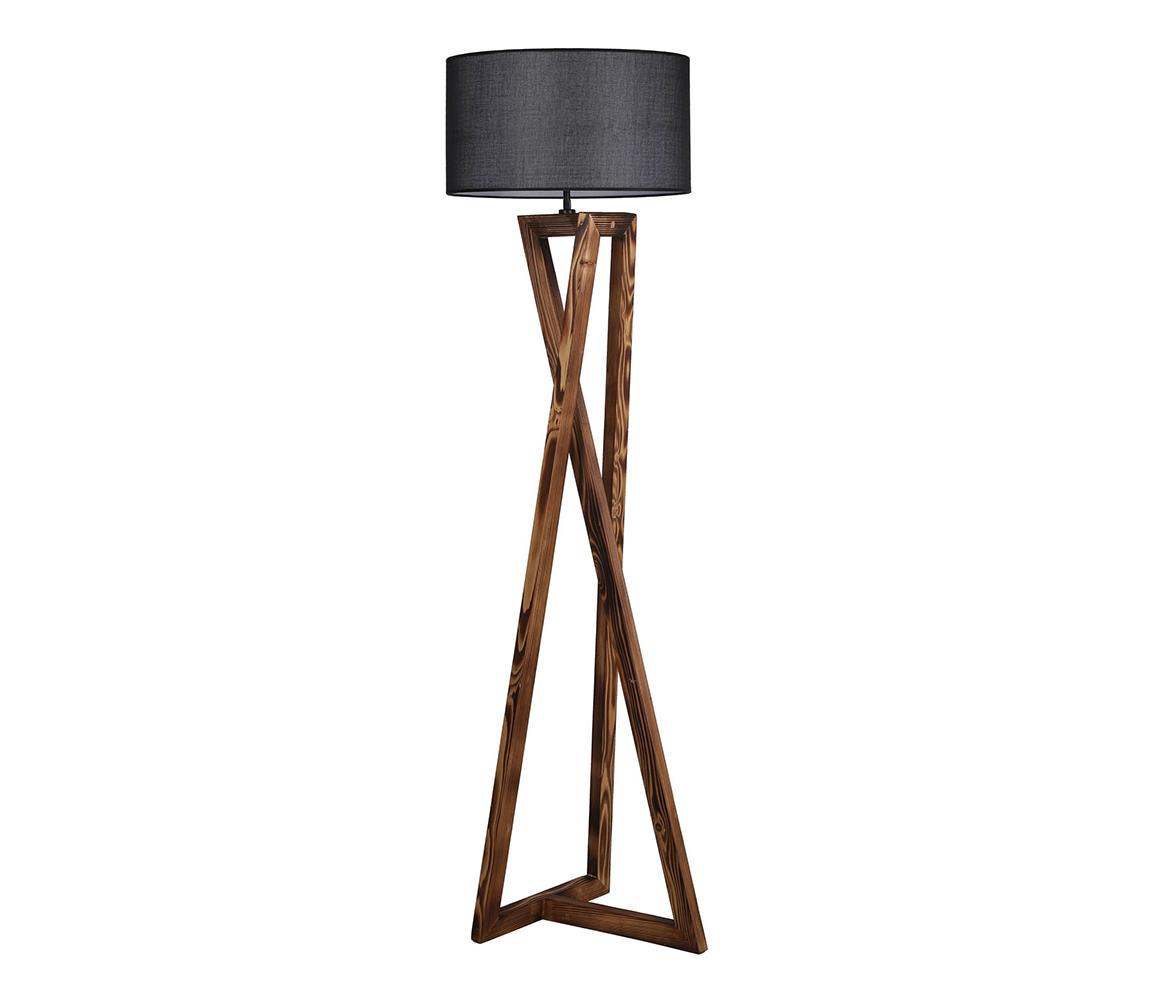 Donoci Stojacia lampa MACKA 1xE27/60W/230V čierna/hnedá