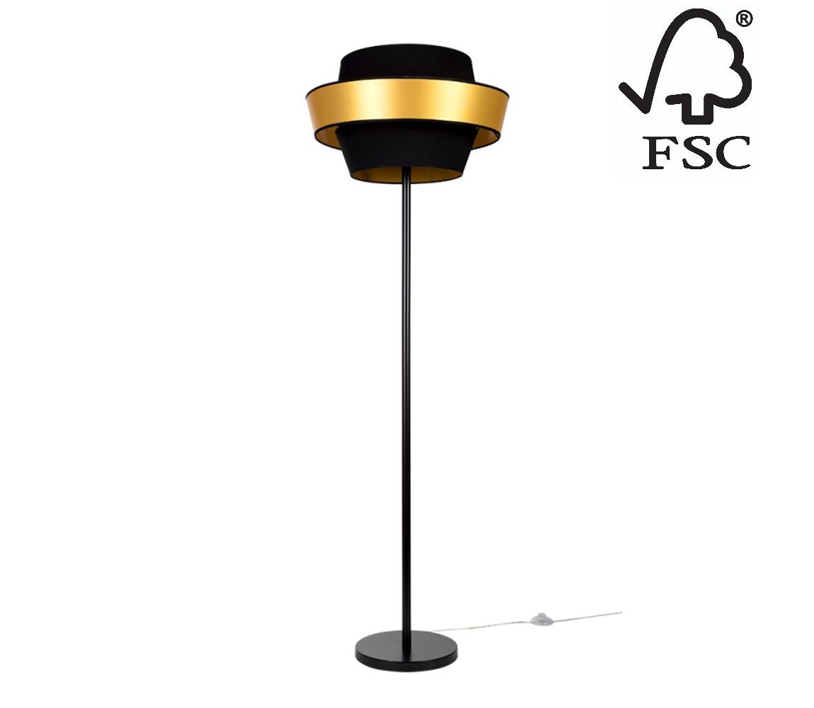 Donoci Stojacia lampa PRETO GOLD 1xE27/60W/230V