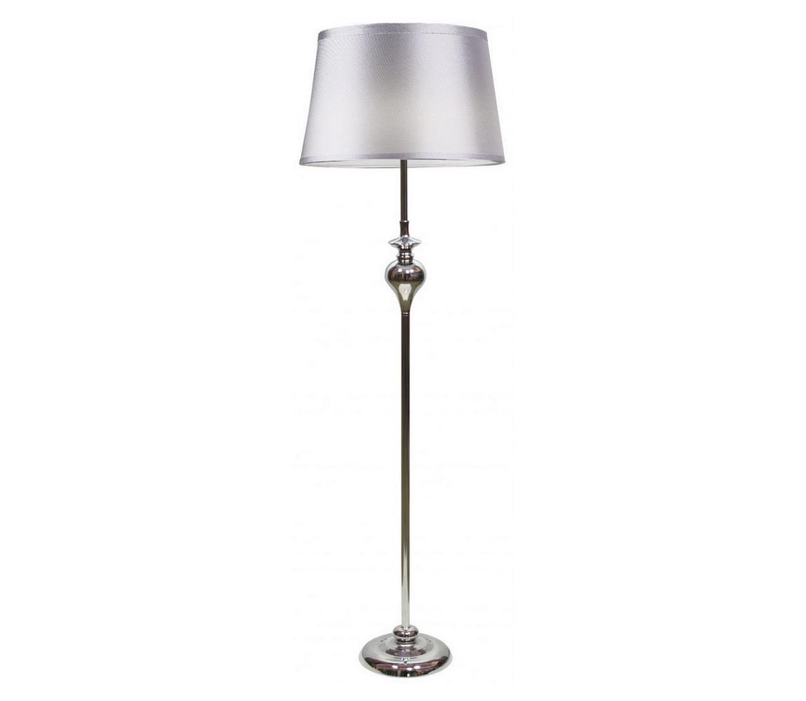 Donoci Stojacia lampa PRIMA 1xE27/60W/230V strieborná/lesklý chróm