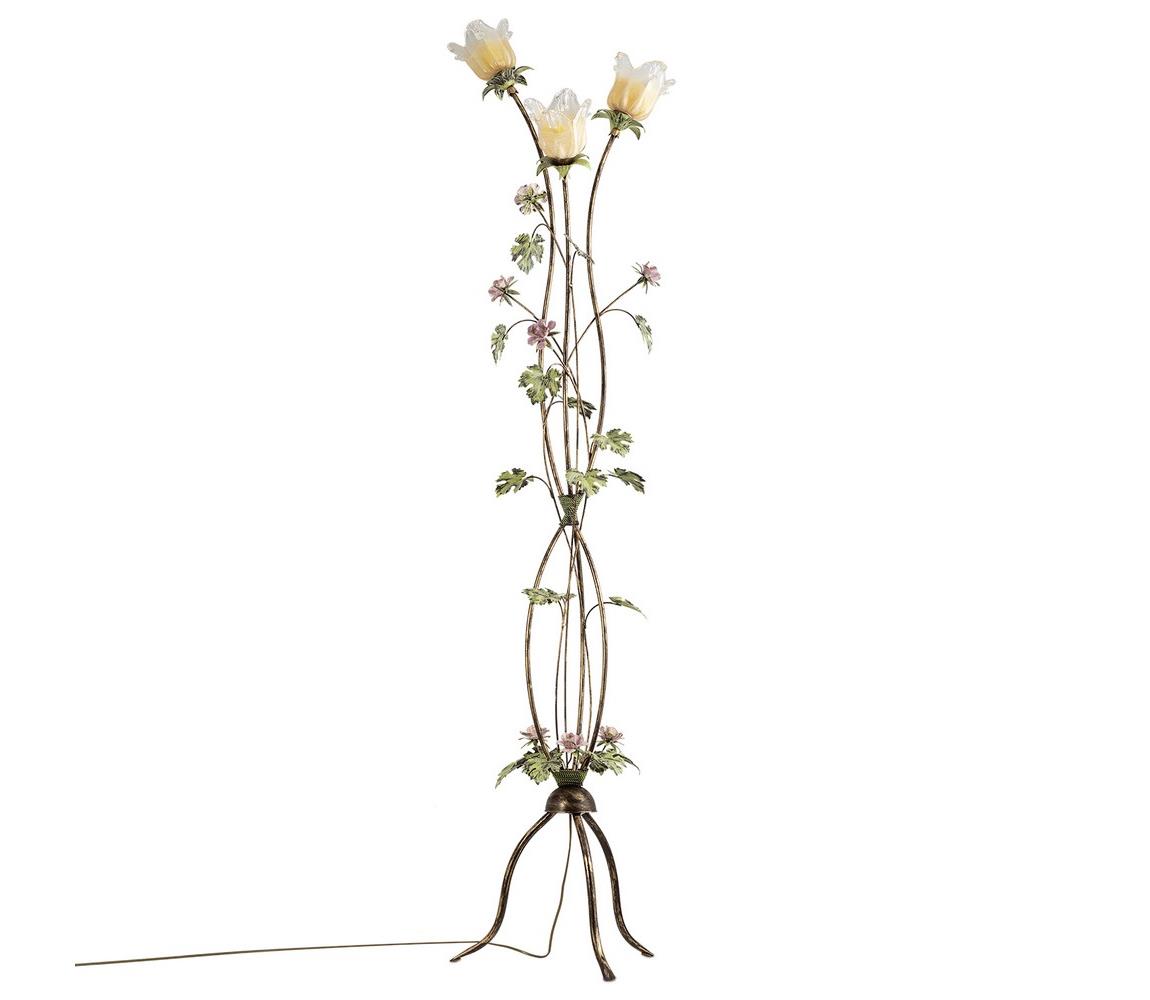 Donoci Stojacia lampa ROSALIA 3xE14/40W/230V žltá