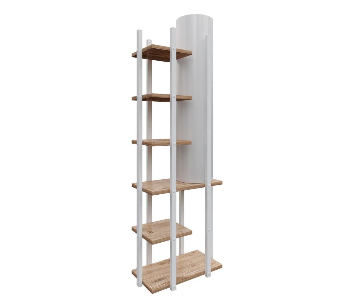 Donoci Stojacia lampa s poličkami MODA DOR 1xE27/40W/230V biela/hnedá