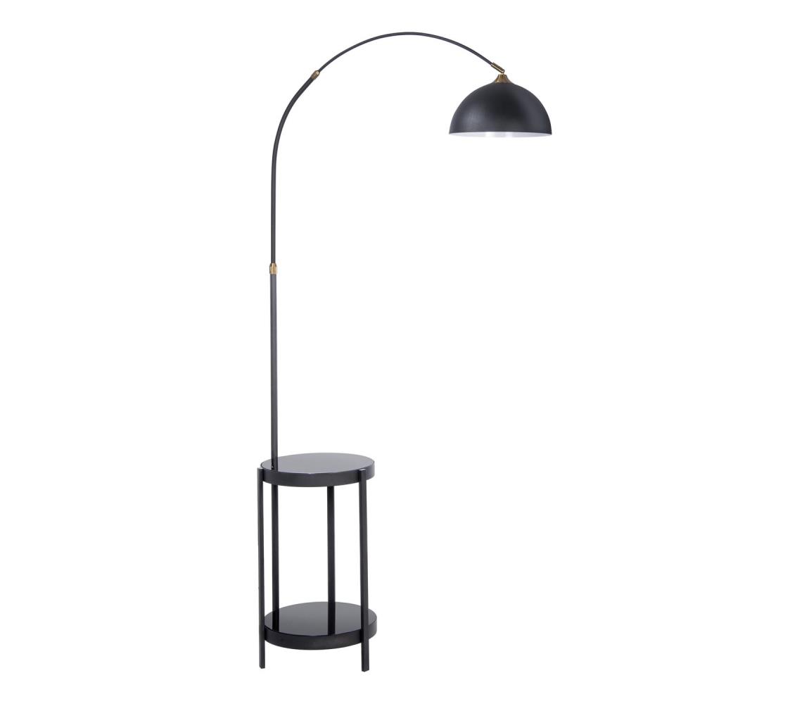Donoci Stojacia lampa so stolíkom 1xE27/60W/230V čierna