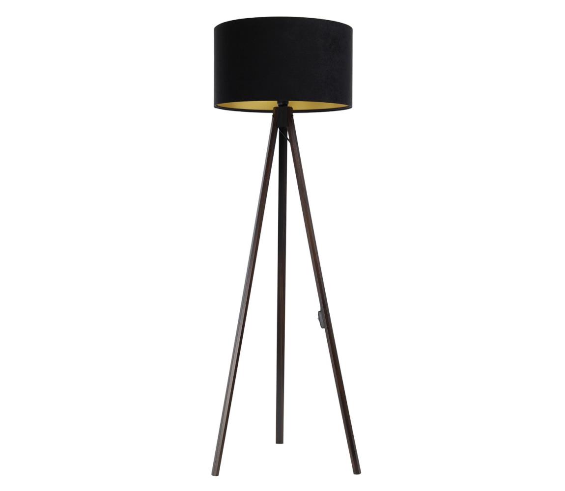 Donoci Stojacia lampa STANDART 1xE27/60W/230V čierna/hnedá