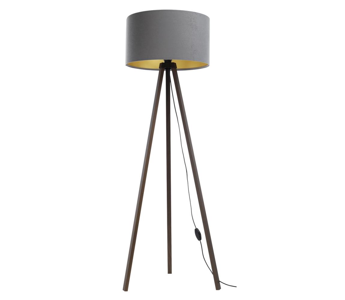 Donoci Stojacia lampa STANDART 1xE27/60W/230V šedá/hnedá