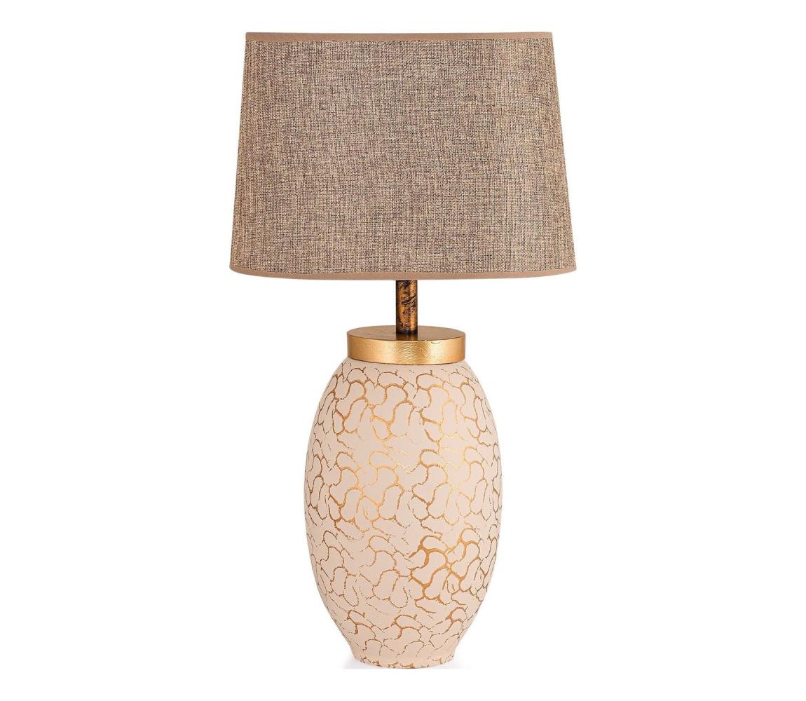 Donoci Stolná lampa 1xE27/40W/230V béžová/zlatá