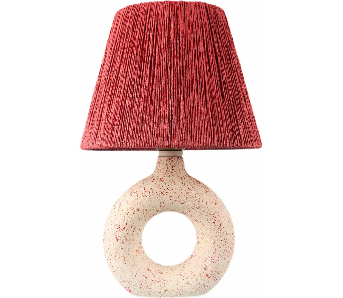 Donoci Stolná lampa 1xE27/40W/230V biela/červená