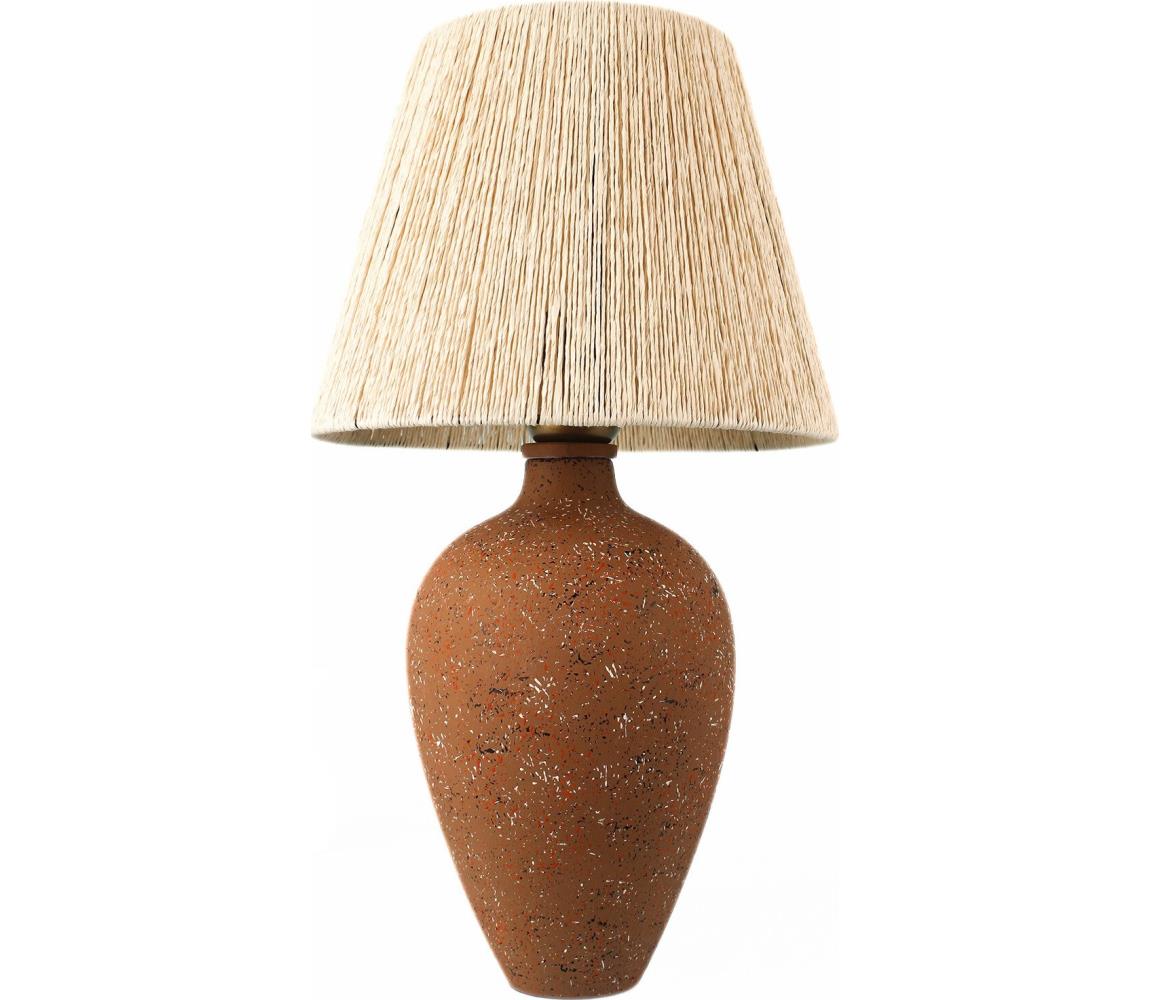 Donoci Stolná lampa 1xE27/40W/230V hnedá/krémová