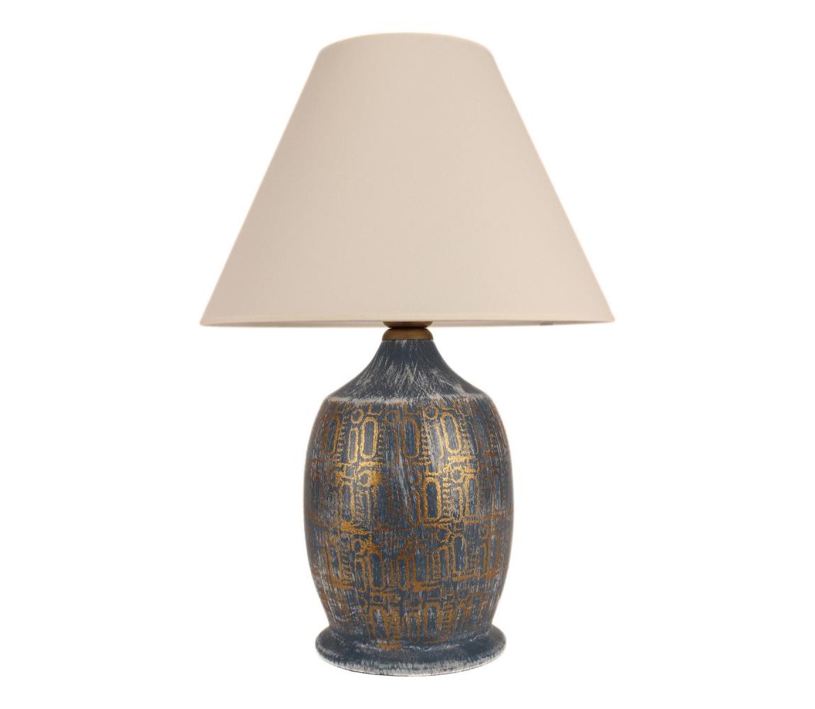 Donoci Stolná lampa 1xE27/40W/230V modrá/zlatá 687HMY1494