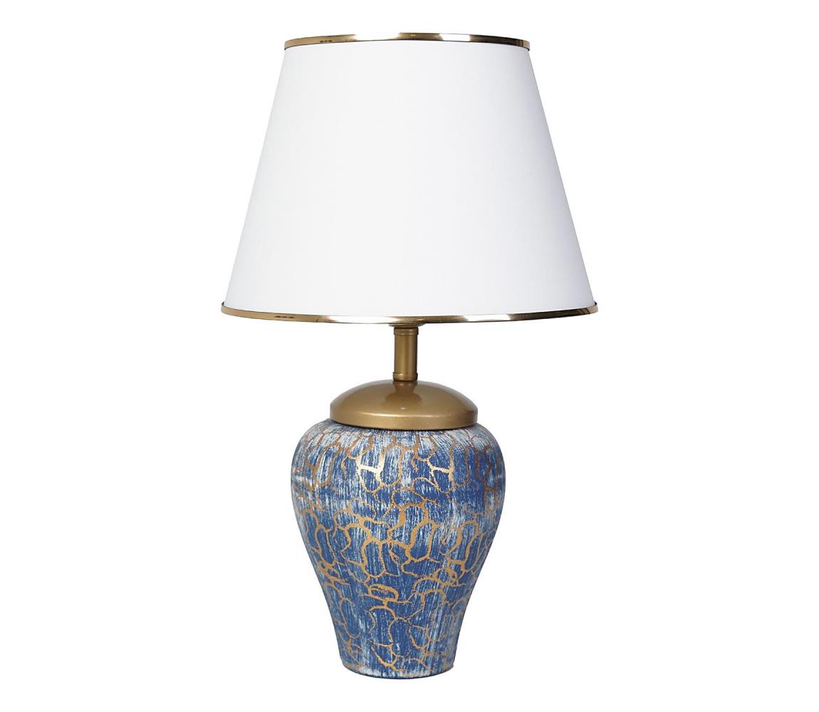 Donoci Stolná lampa 1xE27/40W/230V modrá/zlatá
