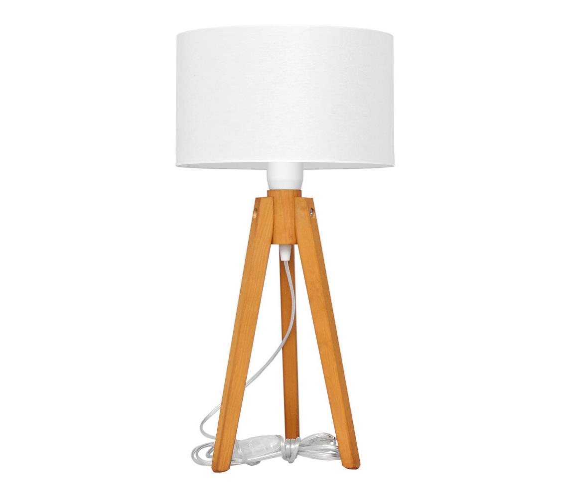 Donoci Stolná lampa ALBA 1xE27/15W/230V biela/dub