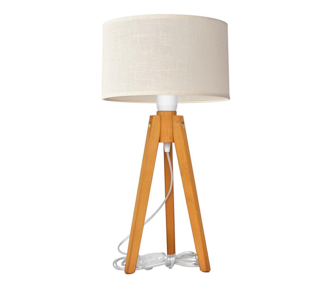 Donoci Stolná lampa ALBA 1xE27/15W/230V krémová/dub