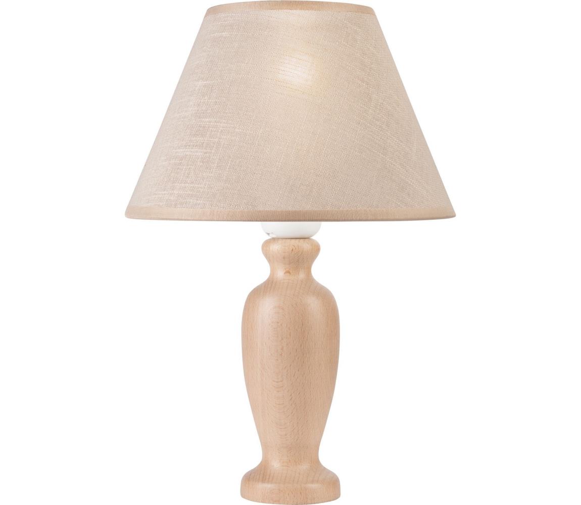Donoci Stolná lampa AMFORA 1xE27/60W/230V béžová/buk