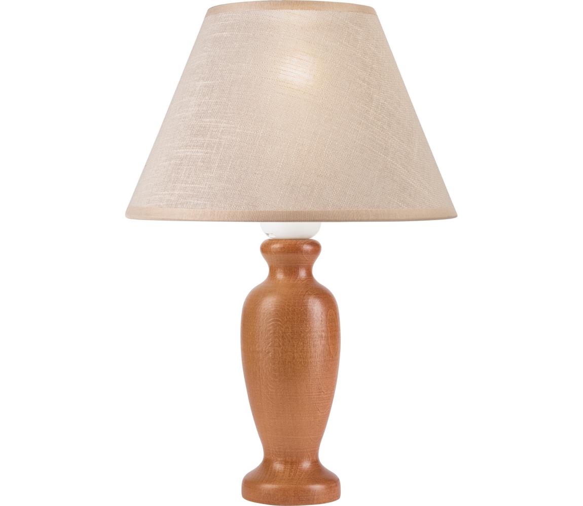 Donoci Stolná lampa AMFORA 1xE27/60W/230V hnedá/buk