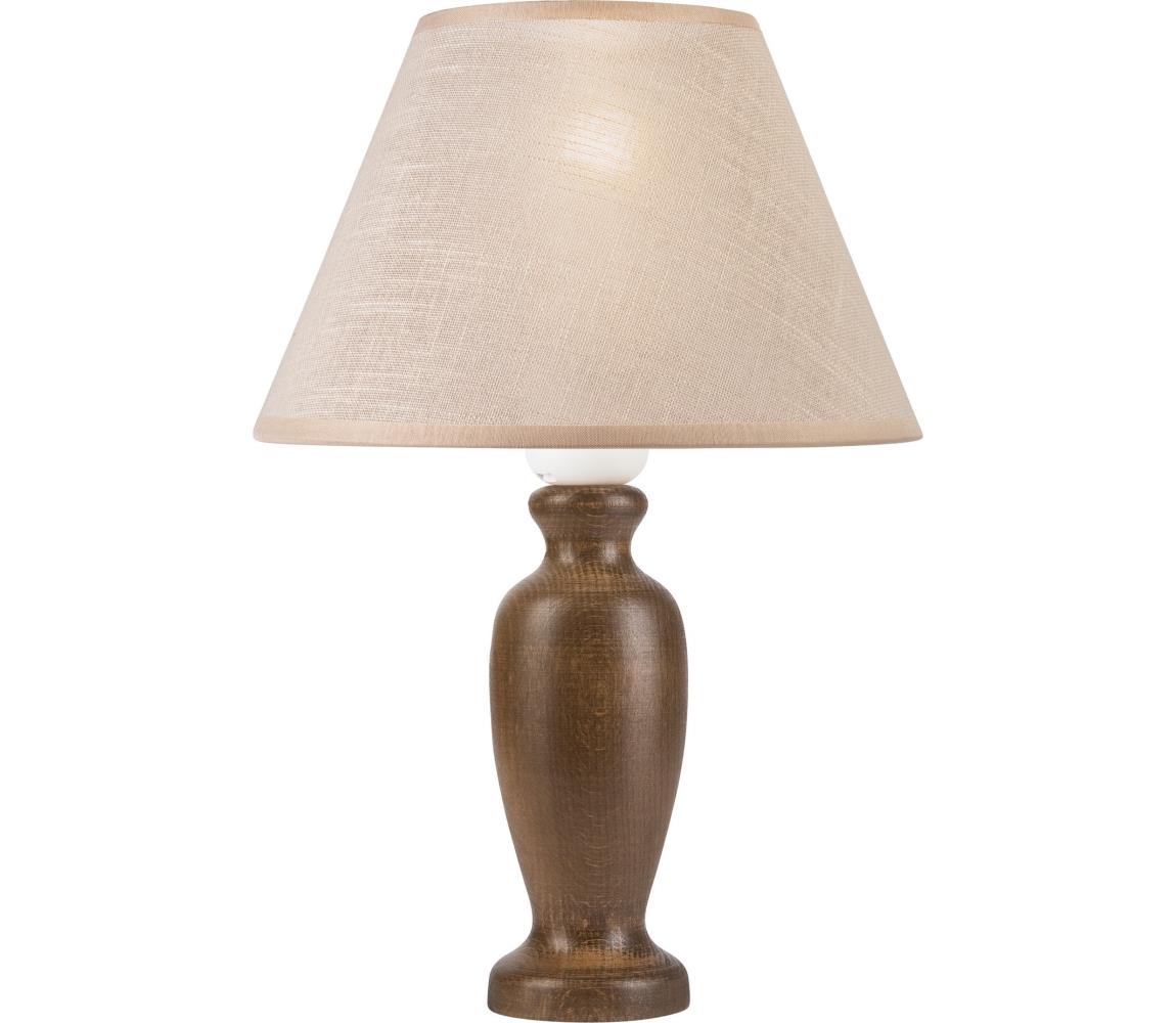 Donoci Stolná lampa AMFORA 1xE27/60W/230V tmavohnedá/buk