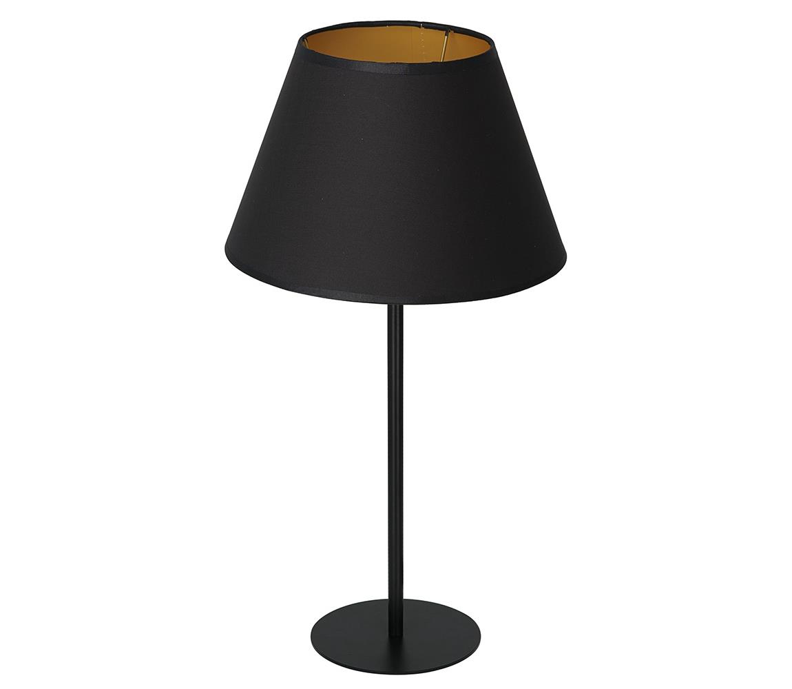 Donoci Stolná lampa ARDEN 1xE27/60W/230V pr. 30 cm čierna/zlatá