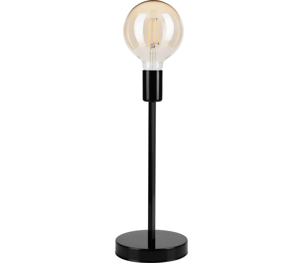 Donoci Stolná lampa ASTRID 1xE27/60W/230V lesklá čierna