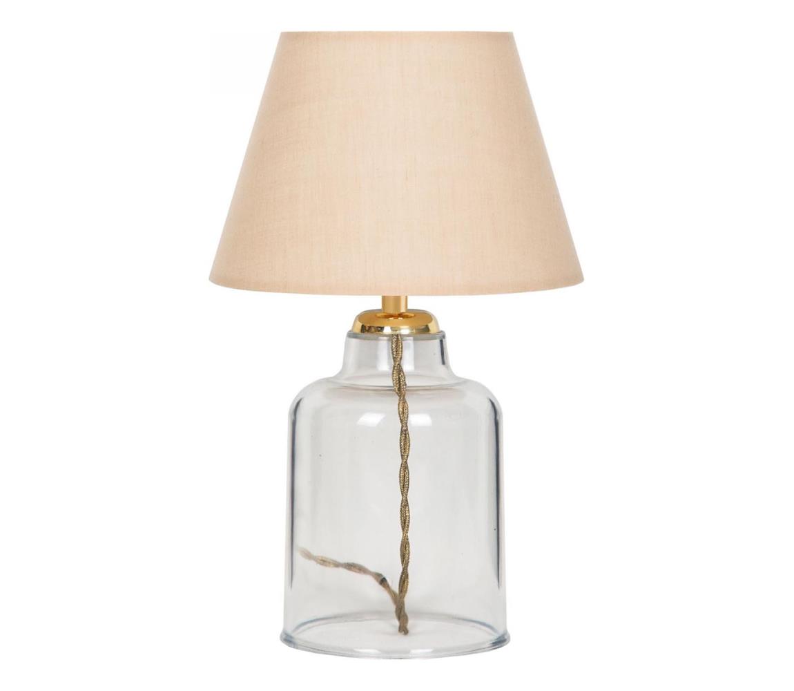 Donoci Stolná lampa AYD 1xE27/40W/230V béžová/číra