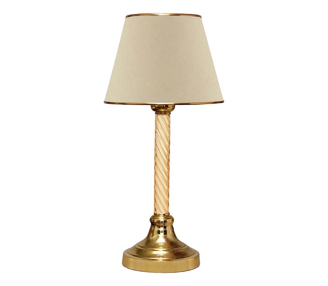 Donoci Stolná lampa AYD 1xE27/40W/230V béžová/zlatá 780SGN2562