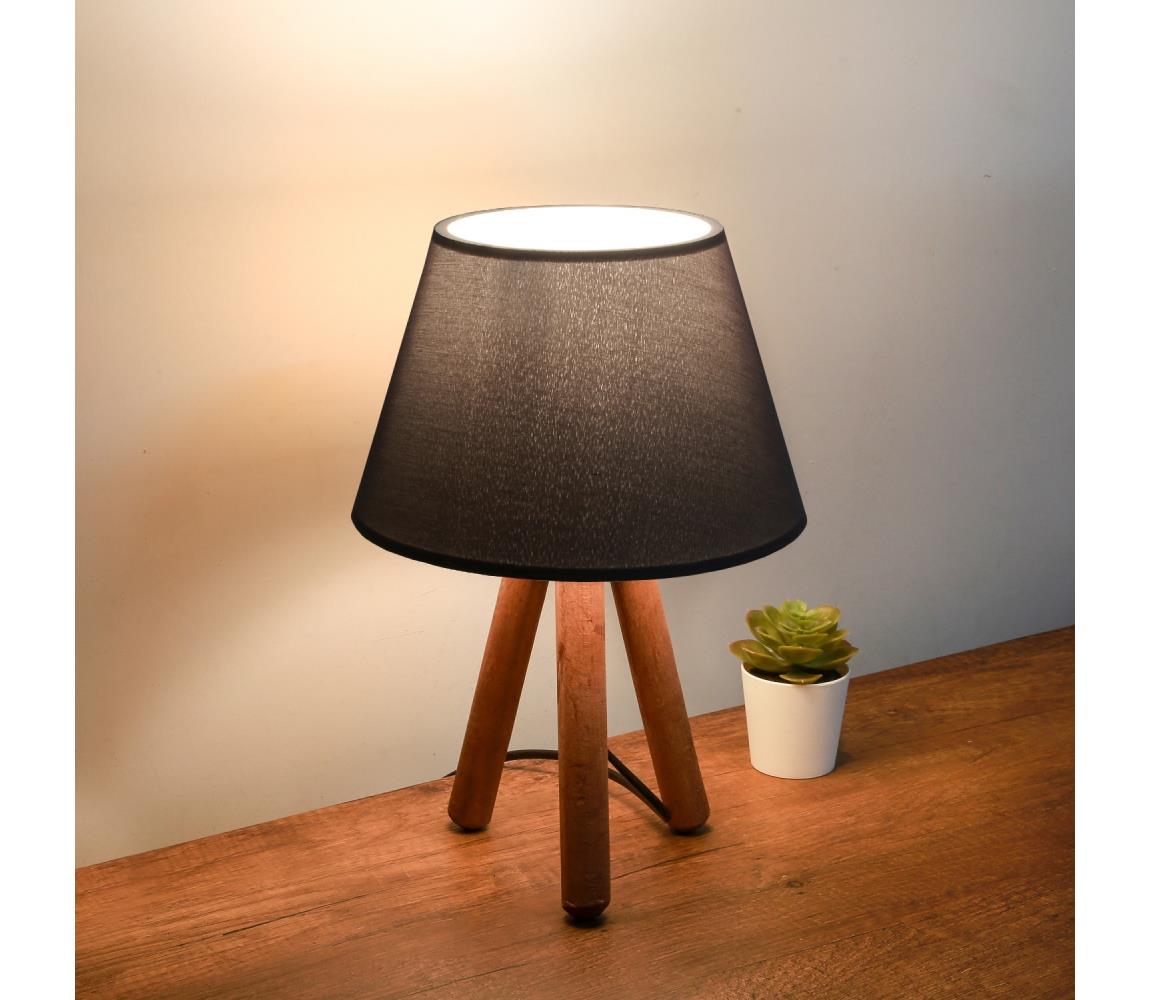 Donoci Stolná lampa AYD 1xE27/40W/230V hnedá/čierna 780SGN2568