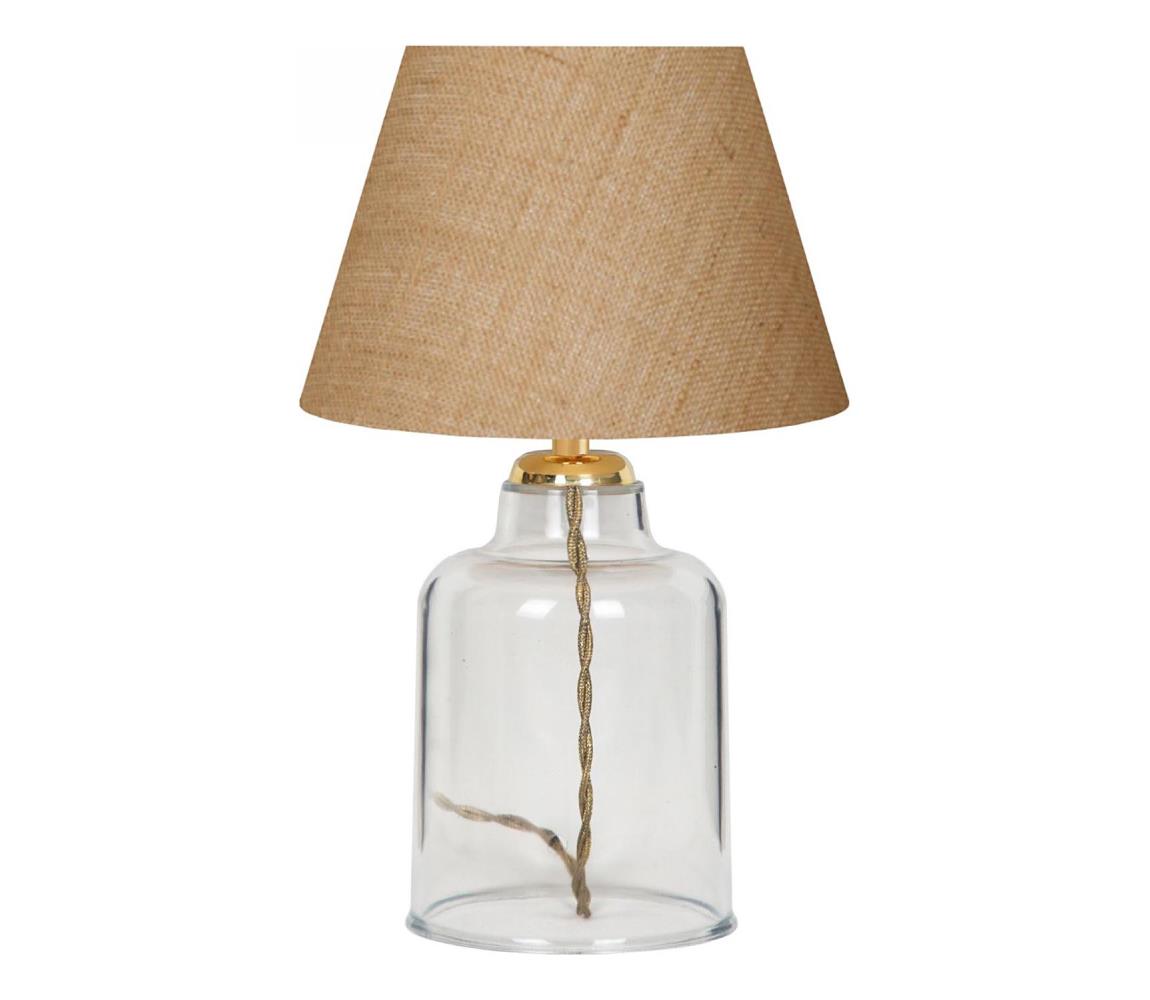 Donoci Stolná lampa AYD 1xE27/40W/230V hnedá/číra