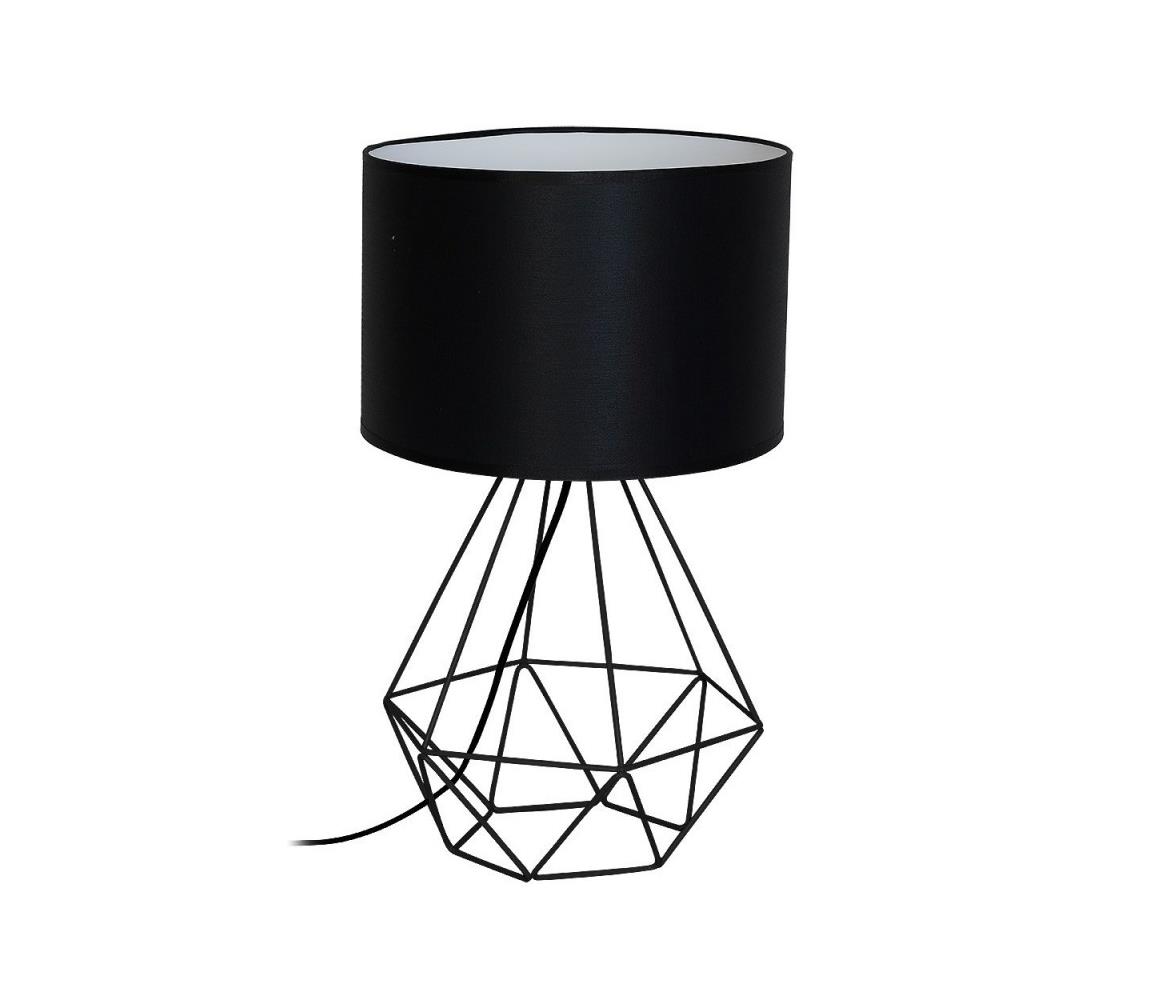 Donoci Stolná lampa BASKET 1xE27/60W/230V čierna