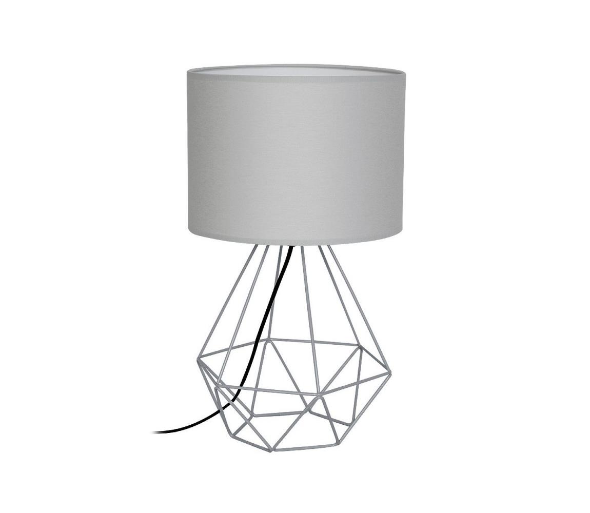 Donoci Stolná lampa BASKET 1xE27/60W/230V šedá