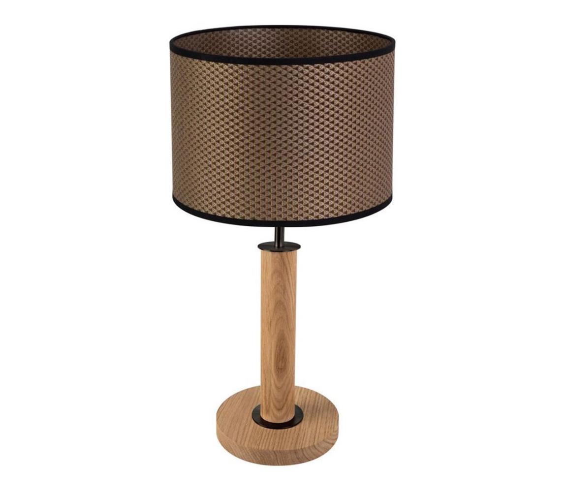 Donoci Stolná lampa BENITA 1xE27/60W/230V dub 7017400711551