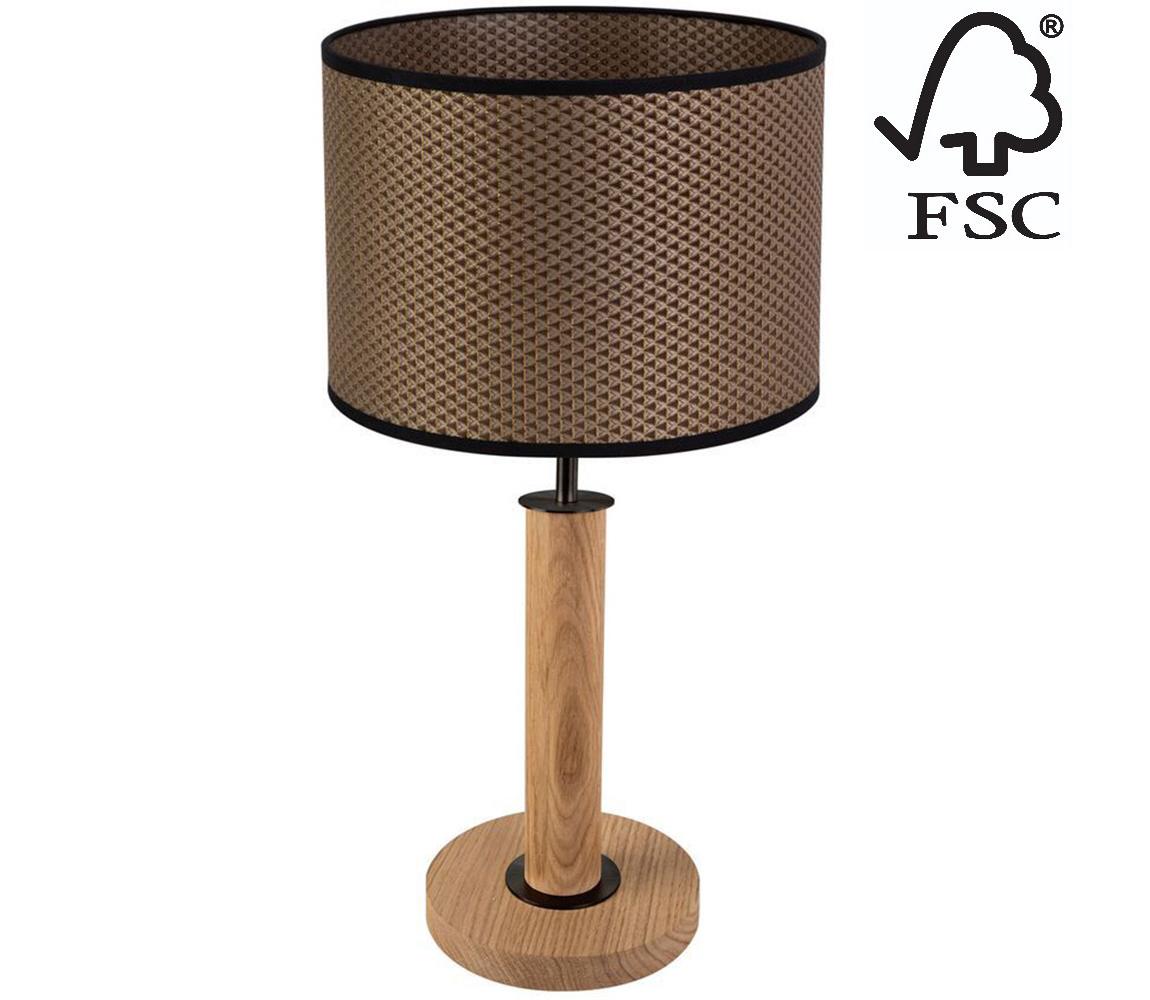 Donoci Stolná lampa BENITA 1xE27/60W/230V dub