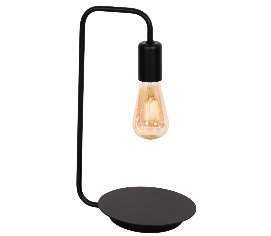 Donoci Stolná lampa BRENDA 1xE27/60W/230V čierna