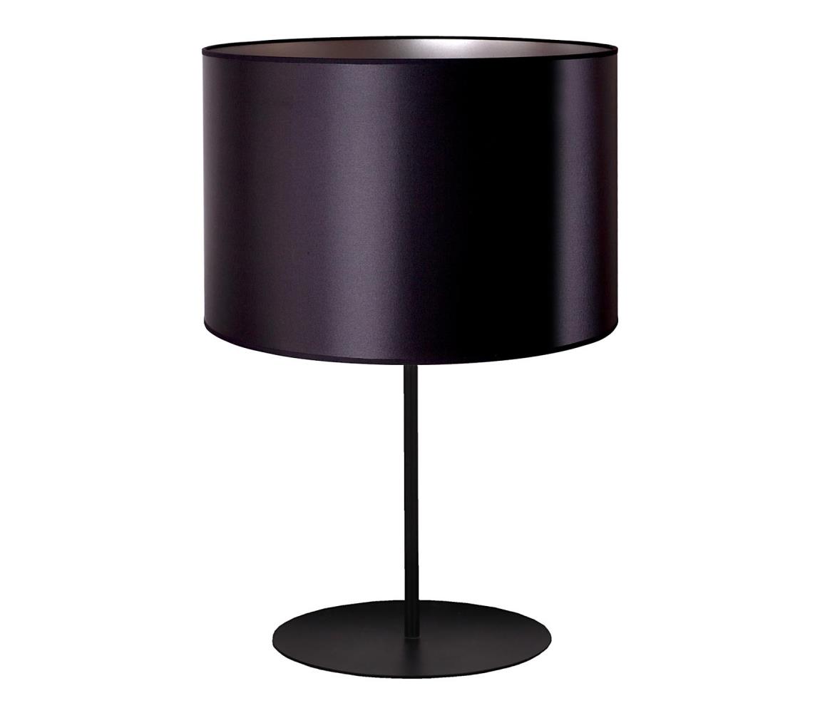 Donoci Stolná lampa CANNES 1xE14/15W/230V pr. 20 cm čierna/strieborná
