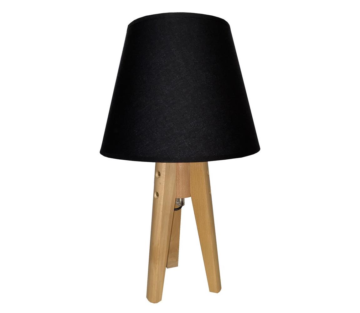 Donoci Stolná lampa CONE 1xE27/60W/230V borovica čierna