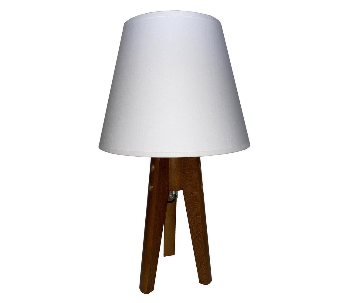 Donoci Stolná lampa CONE 1xE27/60W/230V dub biela