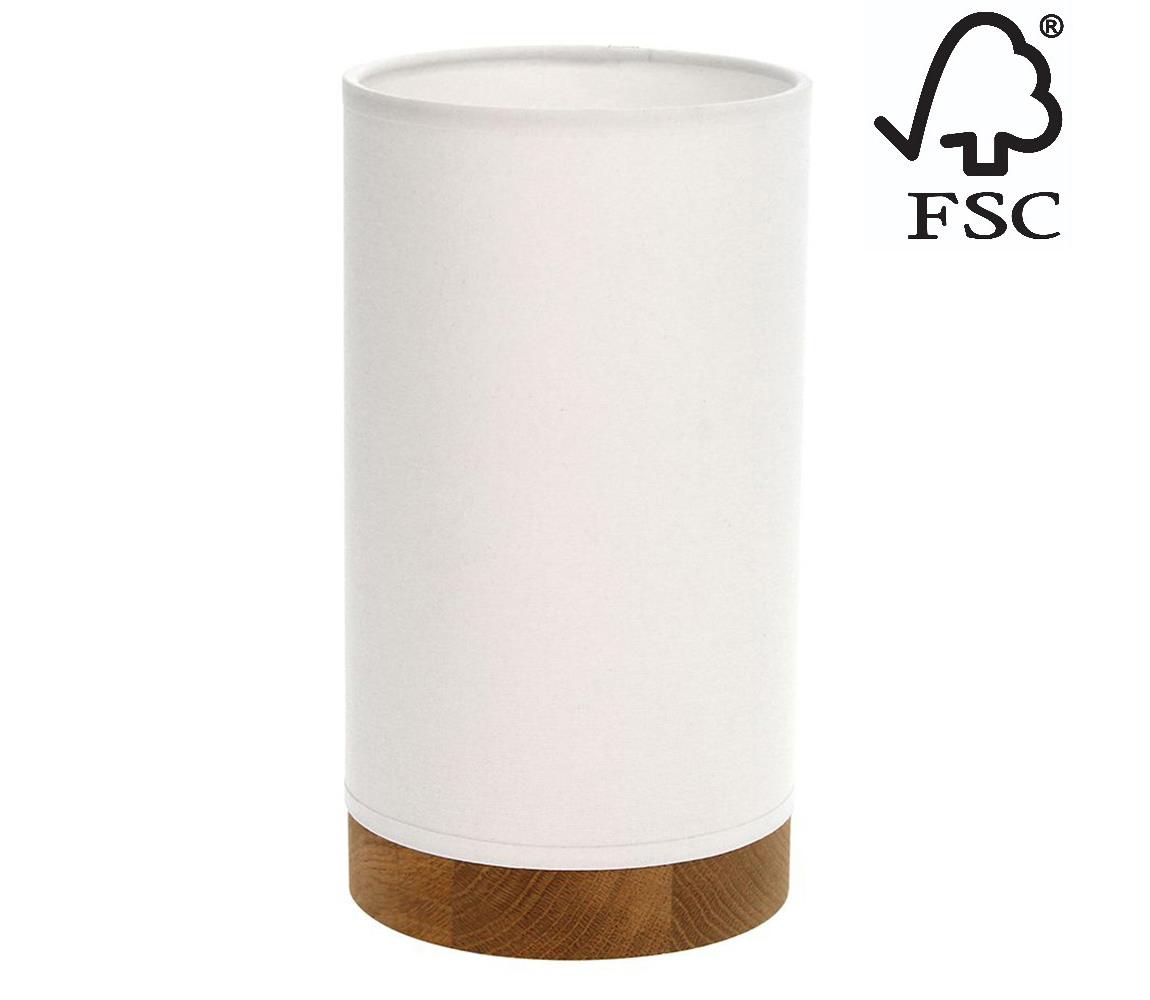 Donoci Stolná lampa FIRE 1xE27/25W/230V dub/biela