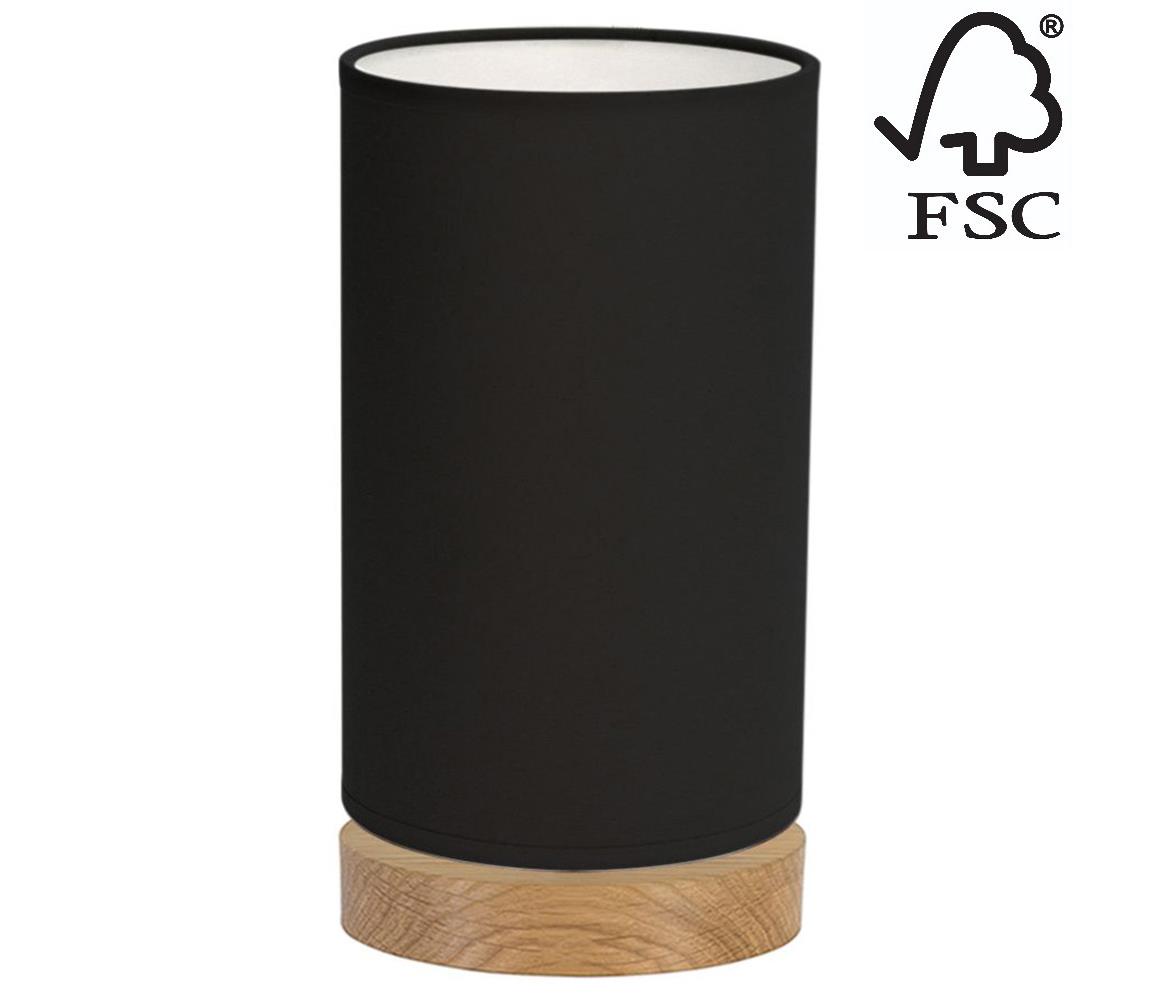 Donoci Stolná lampa FIRE 1xE27/25W/230V dub/čierna