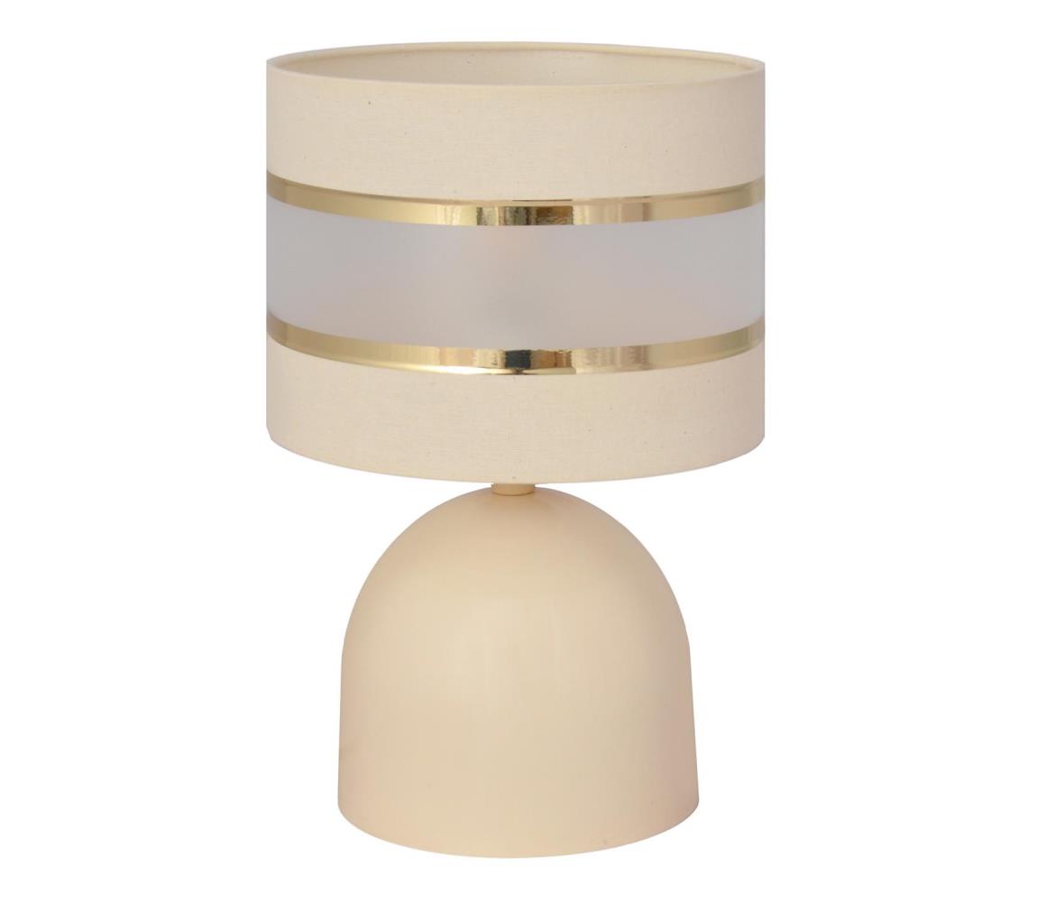 Donoci Stolná lampa HELEN 1xE27/15W/230V krémová/zlatá
