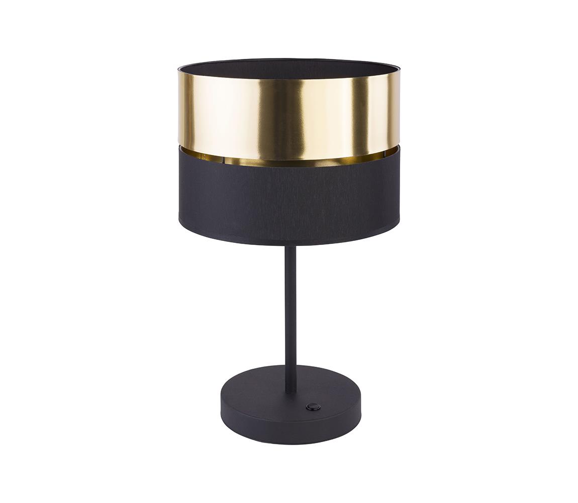 Donoci Stolná lampa HILTON 1xE27/25W/230V mosadz/čierna