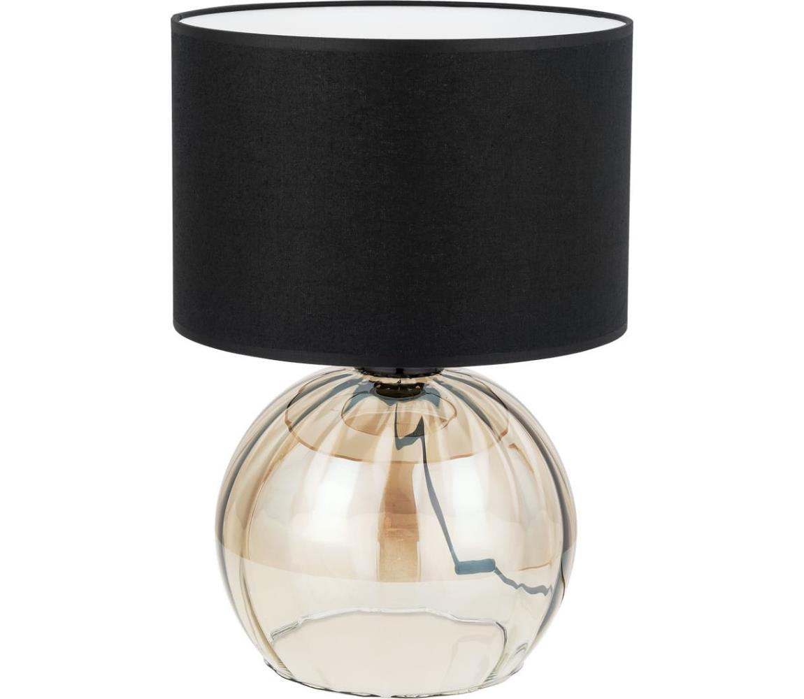 Donoci Stolná lampa JETTE 1xE27/15W/230V čierna/béžová